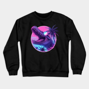 synthwave croco Crewneck Sweatshirt